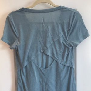 Open back workout tee